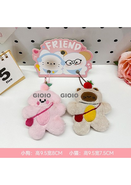Peluş Bebek Aşk Düğmesi Çanta Kolye Sevimli Biblolar Bebek Çekicilik Küçük Kolye Anahtarlık (Yurt Dışından)