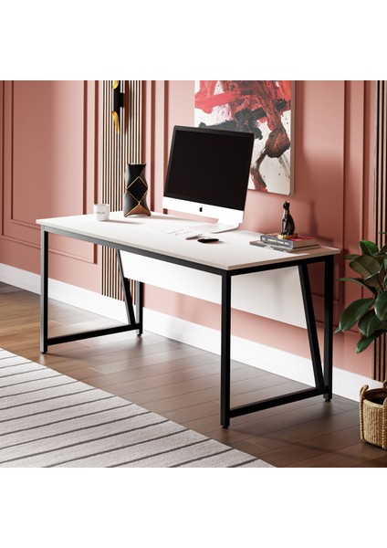 Ms2 Çalışma Masası,ofis Masası - 70X160 cm - Beyaz