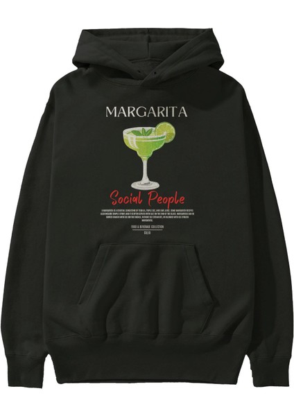 Margarita Kokteyl Ön Baskılı Hoodie Oversize Kapüşonlu Sweatshirt Erkek Kadın fiyatları