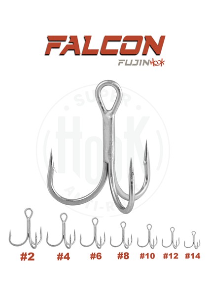 Falcon Süper Anti-Rust Üçlü Kanca