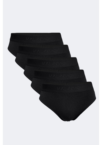 Erkek Siyah 5 Li Paket Modal Slip Külot 5M080