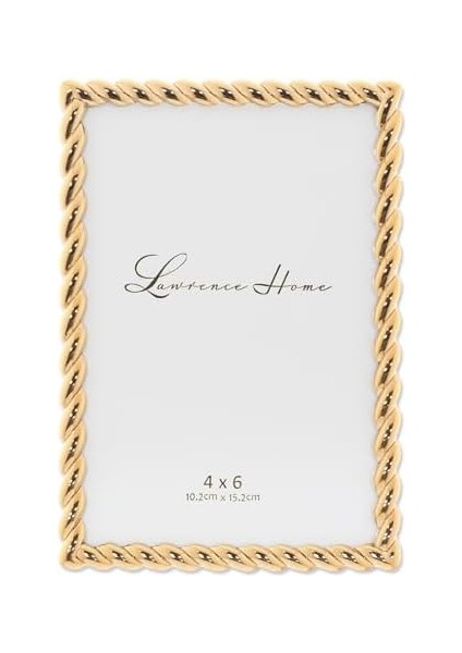 Frames Metal Çerçeve, Halat Tasarımı, 10 x 15 Cm, Altın Rengi fiyatları