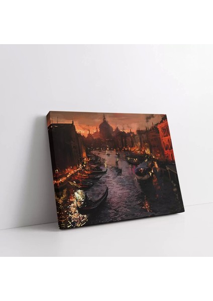 Gondolların Dansı Kanvas Tablo