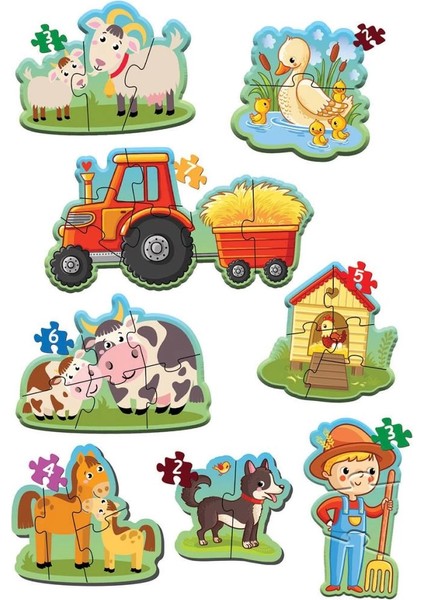 Bfs Nessiworld 1734 Dıytoy, Baby Puzzle - Ilk Çiftlik Puzzle modelleri