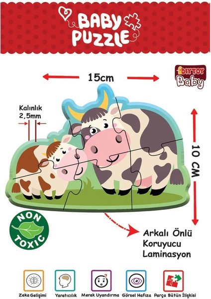 Bfs Nessiworld 1734 Dıytoy, Baby Puzzle - Ilk Çiftlik Puzzle indirimleri