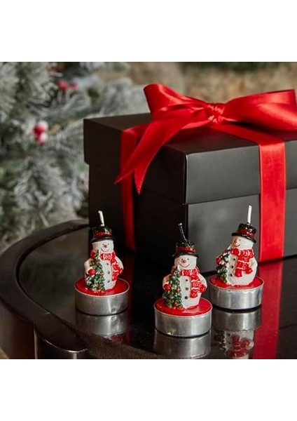 Home New Year Yılbaşı Snowman 3'lü Tealight Mum fiyatları