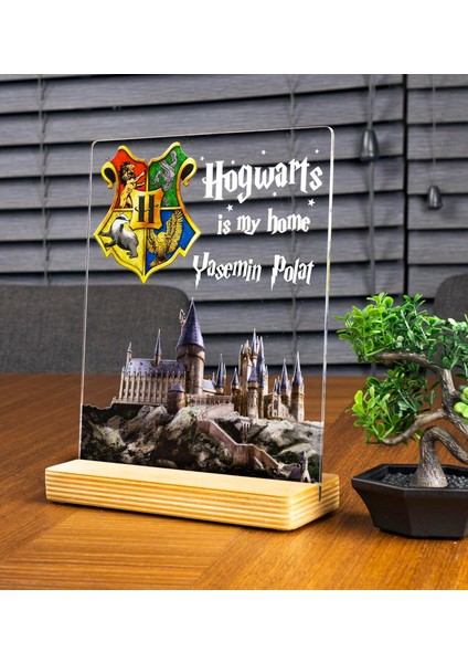 Fotoğraflı Harry Potter Hogwarts Hediyesi Hediye Paketli Şeffaf Çerçeve