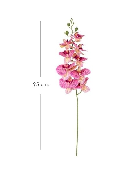 Yapay Orkide Gerçek Dokunuş Fuşya 95 Cm. modelleri