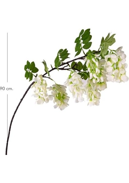 Yapay Çiçek Beyaz Salkım Wisterya 90 Cm. fiyatları