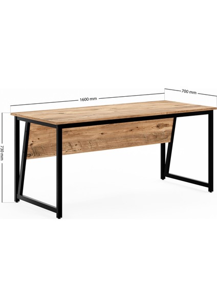 Ms2 Çalışma Masası,ofis Masası - 70X160 cm - Çam