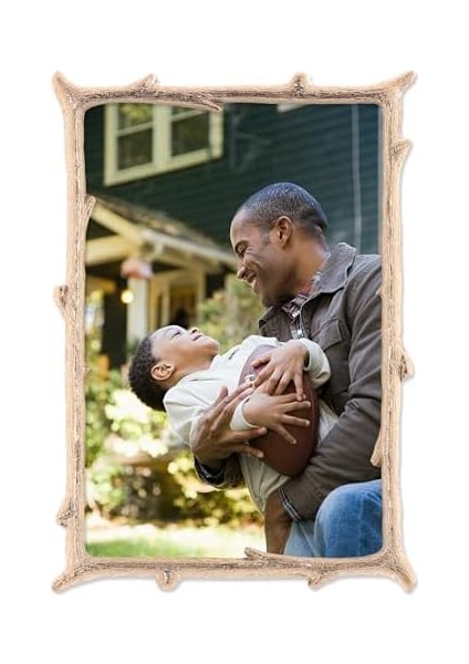 Gold Metal Picture Frame With Natural Branch Design fiyatları