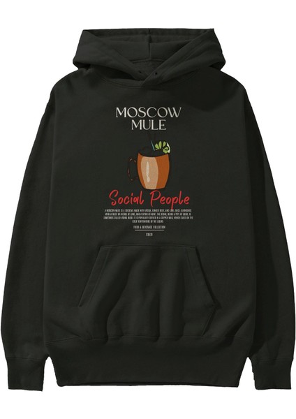 Moscow Mule Kokteyl Ön Baskılı Hoodie Oversize Kapüşonlu Sweatshirt Erkek Kadın fiyatları