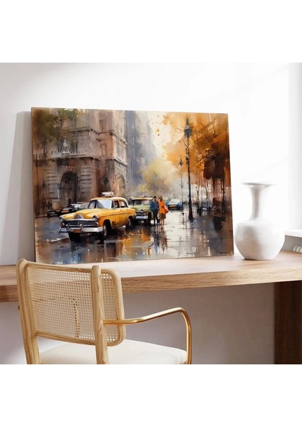 Nostaljik Yağmur Kanvas Tablo fiyatları