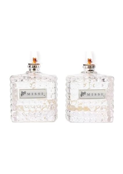 Black Vanilya Kokulu Kare Kristal Cam Şişe Kandil Seti (2X100 Ml) fiyatları