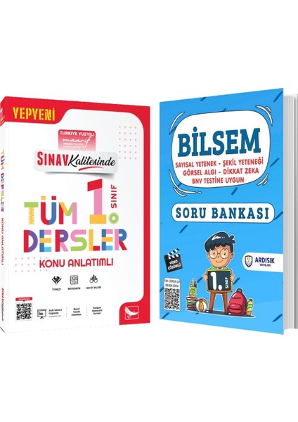 Sınav Kalitesinde 1. Sınıf Tüm Dersler Konu Anlatımlı