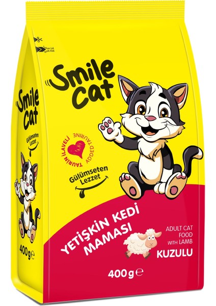 Cat Yetişkin Kedi Kuzulu 400 gr Kuru Mama