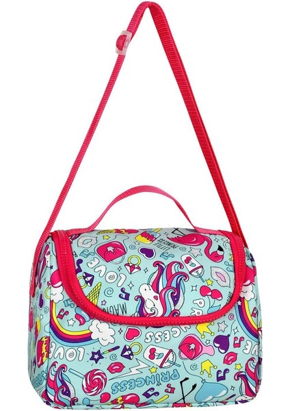 Gökkuşağı Unicorn Kız Okul Çantası + Beslenme- Unicorn Ilkokul Çanta Kız Çocuk Okul Çantası modelleri