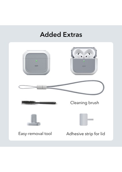 Airpods 4 Halolock Magsafe Orbit Hybrid Case Beyaz fiyatları