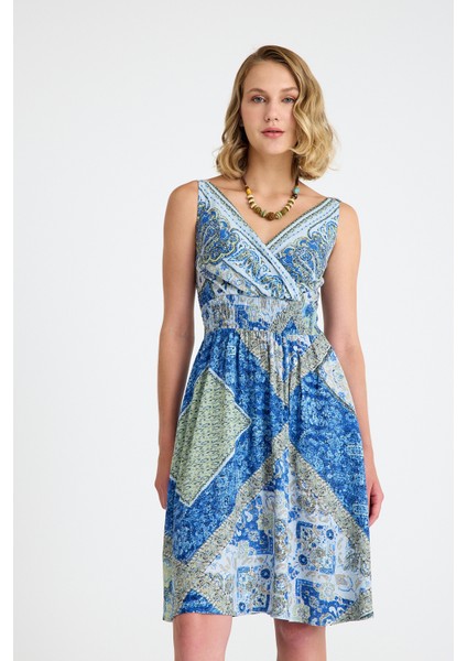 Bohem Tarz Kruvaze V Yaka Elbise fiyatları