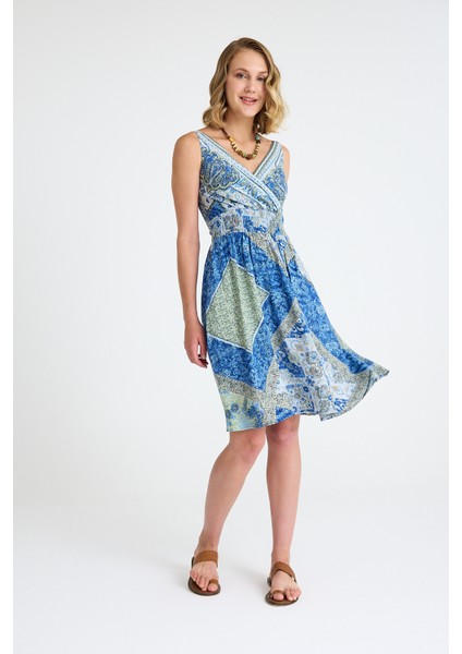 Bohem Tarz Kruvaze V Yaka Elbise modelleri