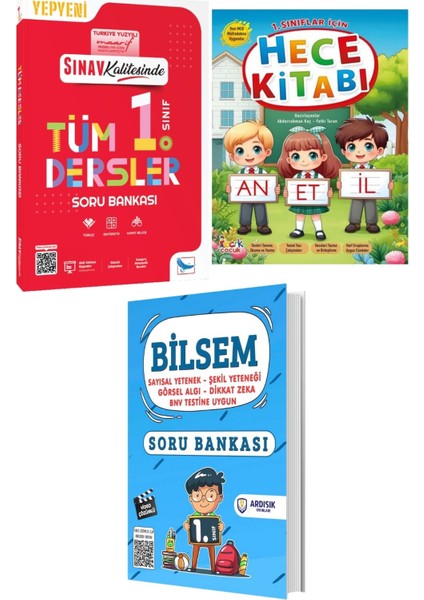 Sınav Kalitesinde 1. Sınıf Tüm Dersler Soru Bankası