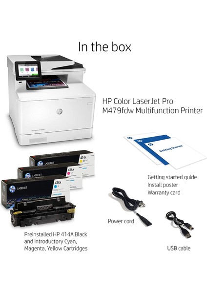 Color Laserjet Pro Mfp M479FDW A4 Renkli Çok Fonksiyonlu Lazer Yazıcı – 28 Ppm, Otomatik Dubleks & Wi-Fi Direct fiyatları
