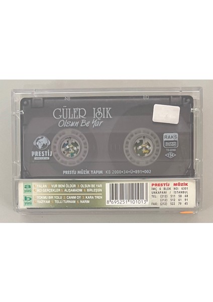 Güler Işık Olsun Be Yar Kaset (Orjnal Dönem Baskı Kaset) fiyatları