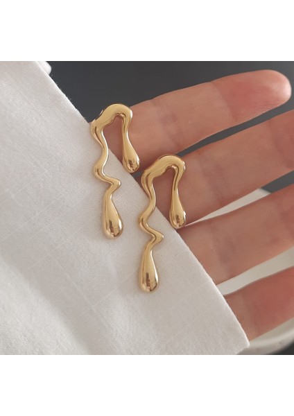 Küpe Çelik Gold Renk Özel Seri modelleri