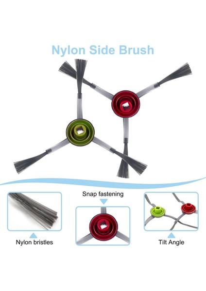 Ecovacs Deebot N8, N8+, N8 Pro+, T8, T8AIVI, T5, T9, N7, 920, 950 Yan Fırça Hepa Filtre Robot Vakum Aksesuarları (Yurt Dışından) fırsatları