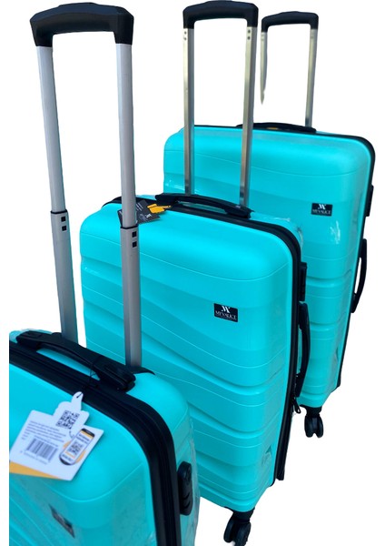 My Valice Abs Kabin Orta ve Büyük Boy Turkuaz 3'lü Valiz Seti fırsatları
