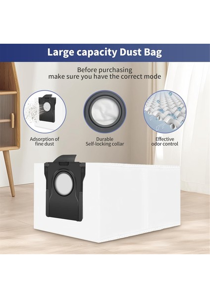 Dreame X40 &amp; L40 Ultra Vakumlar Için Aksesuar Seti Ana Yan Fırça Hepa Filtre Mop Bez Tuz Torbaları (Yurt Dışından) modelleri