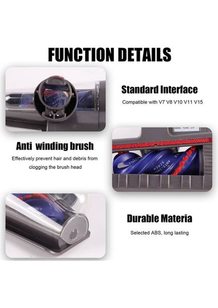 Dyson V7 V8 V10 V11 V15 Için Elektrikli Yatak Toz Akarı Temizleme Fırçası (Yurt Dışından) fırsatları