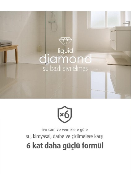 Liquid Diamond - Su Bazlı Sıvı Elmas Parlak 600 Gram fırsatları