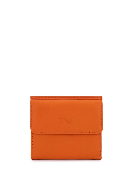 Unisex Hakiki Deri Turuncu Cüzdan Cuzdan 688 1415 Czdn Y25 Turuncu