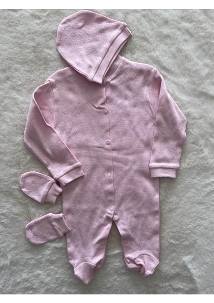 Patikli Jakarlı Üçlü Tulum Set