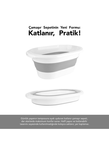 3'lü Katlanır Banyo Seti - Katlanabilir Silikon 18 Lt Çamaşır Sepeti Akordiyon Su Kovası Maşrapa fiyatları