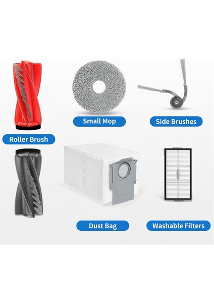 Roborock Saros 10R Robot Vakum Ana Yan Fırça Hepa Filtre Paspas Pedleri Toz Çanta (Yurt Dışından) fırsatları