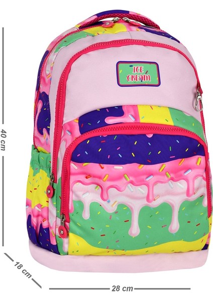 Renkler Dondurma Okul Çantası + Termal Beslenme + Kalemlik Leylek Çanta Ilkokul Çantası Sırt Çanta modelleri