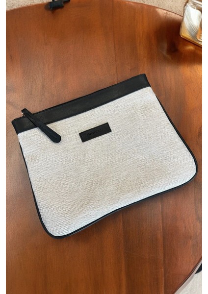 Kanvas Siyah Özel Tasarım Kadın Portföy & Clutch Çanta modelleri
