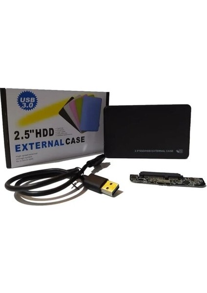 2,5'' USB 3.0 Harici Harddisk Kutusu Siyah