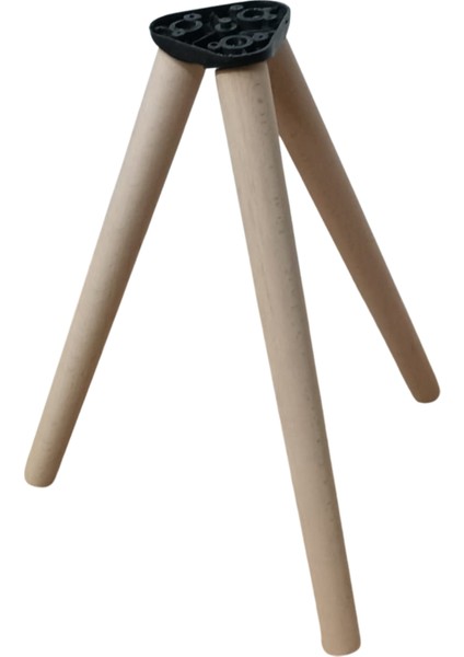 Ham (Boyasız) Konik 30 cm Ahşap Mobilya Ayağı – 3’lü (Koltuk, Puf, Berjer, Sehpa, Tv Ünitesi Için – Bağlantı Aparatı Dahil)
