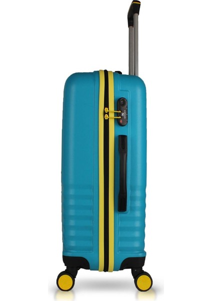 My Valice Puzzle Abs Kabin Orta ve Büyük Boy Turkuaz 3'lü Valiz Seti