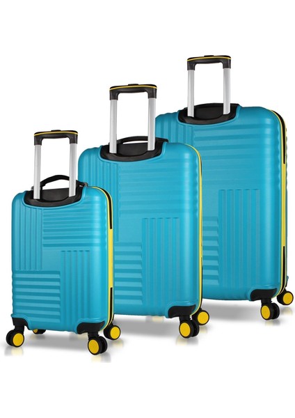 My Valice Puzzle Abs Kabin Orta ve Büyük Boy Turkuaz 3'lü Valiz Seti fiyatları