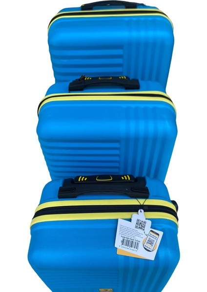 My Valice Puzzle Abs Kabin Orta ve Büyük Boy Turkuaz 3'lü Valiz Seti indirimleri