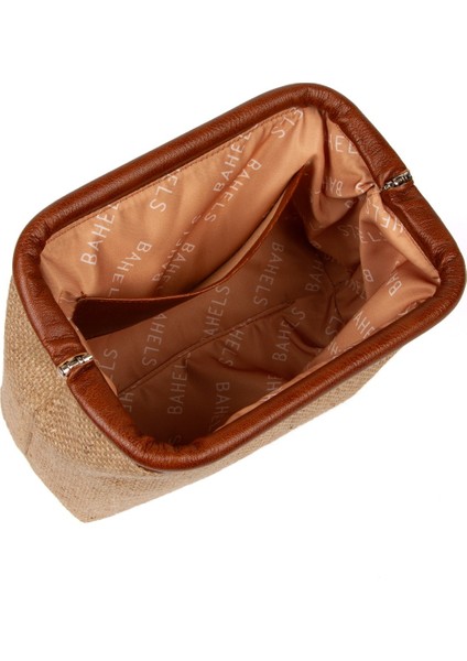 Kadın Kahve Renk Detaylı Jüt Hasır Portföy & Clutch Çanta indirimleri