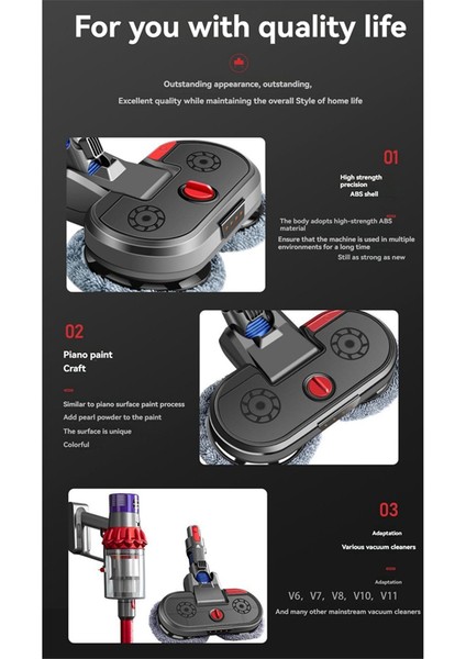 Dyson V7 V8 V8 V8 V11 V11 Vakum Temel Parçaları Saf ve Kuru Püskürtme Kafası Anahtar Kilidi (Yurt Dışından) modelleri