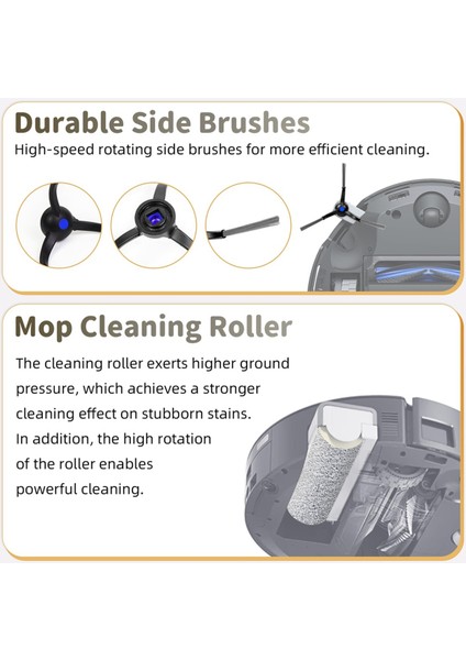 Ecovacs Deebot X8 Pro Omni /x8 Omni Elektrikli Süpürge Aksesuarları, (Yurt Dışından) indirimleri