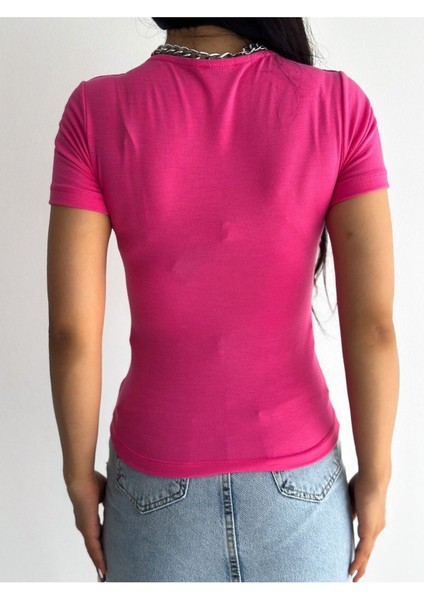 Kadın Kısa Kollu Kare Yaka Viskon Bluz BLZ11870 indirimleri