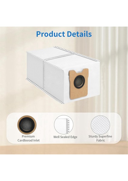 14 Paket Toz Torbaları Eufy C20 Omni Robot Vakum Temizleyici Büyük Kapasiteli Tek Kullanımlık Vakum Torbaları (Yurt Dışından) fırsatları