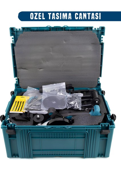 Ürün Videosunu Izle Chelikbei EEA388 Akülü 9 Lu Set (Power Bank & LED + Kırıcı Delici Matkap + Avuç Taşlama + Somun Sıkma + Vidalama + Sunta Kesme + Dekupaj + Budama Testeresi + Budama Makası)